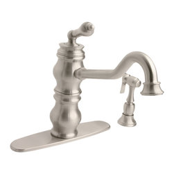 Giagni Giardino GK101 Single Lever Kitchen Faucet with Spray - Kitchen Faucets