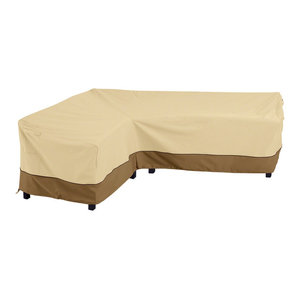 Patio Curved Modular Sectional Sofa Cover Premium Furniture Cover Contemporary Outdoor Furniture Covers By Virventures