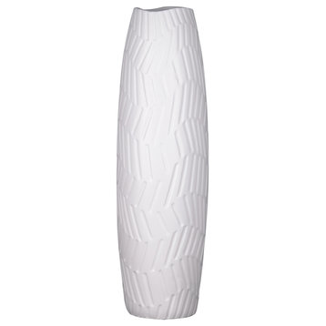 Ceramic Vase Coated White