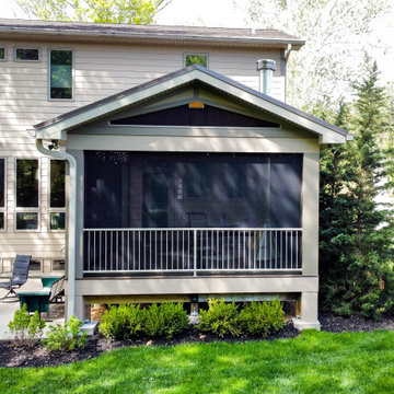 Covered Deck with Retractable Screens