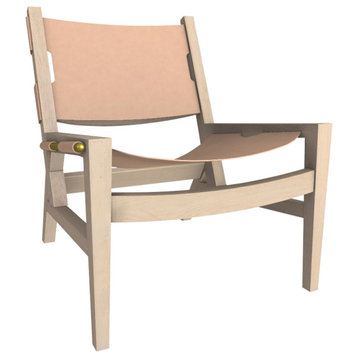 Kent Lounge Chair, Finish: Dove, Natural