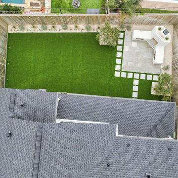 PAVERS, TURF, CHIMNEY AND LANDSCAPING