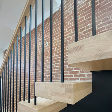 Project #145 | Modern Staircase Renovation in Victorian Townhouse