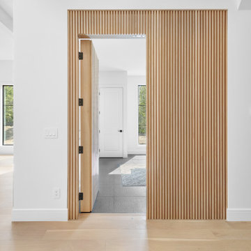 Sherwood Park Custom Home - Rift Cut White Oak with Natural Lacquer