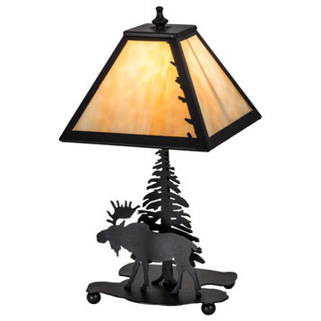 15.5H Lone Moose Accent Lamp
