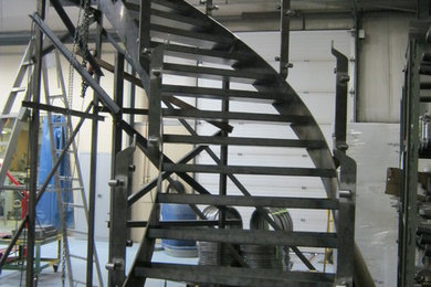 steel stairs