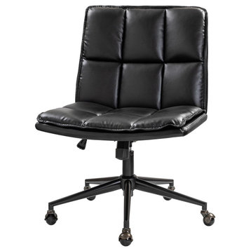 Jane Modern 360-Swivel Task Chair, Black