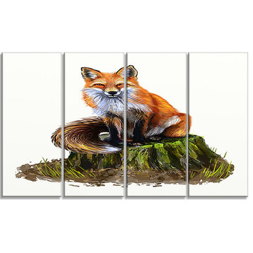 "The Clever Fox" Animal Canvas Print
