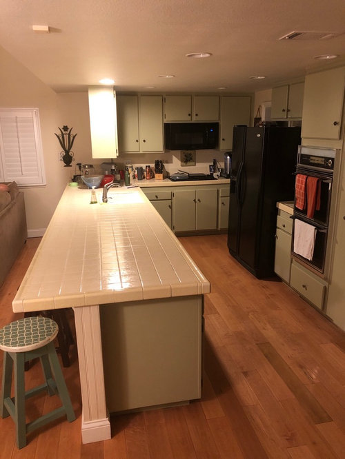 split height countertop