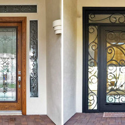 Before & After - Iron Entry Door by First Impression Ironworks - Home Safety And Security