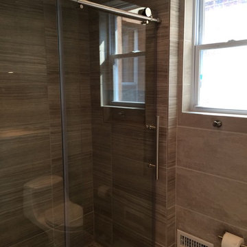 Current project Deadline Labor Day wknd Small Space Big Shower