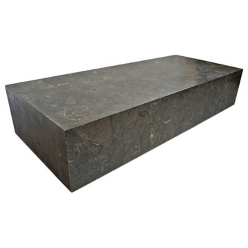 Modern Grey Stone Block Coffee Table