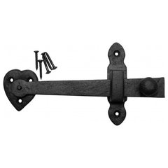 The Renovators Supply Inc. Black Wrought Iron Cabin Hook Eye Bolt 4.5  Swivel Style