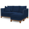 Apt2B La Brea Reversible Chaise Sofa, Cobalt Velvet