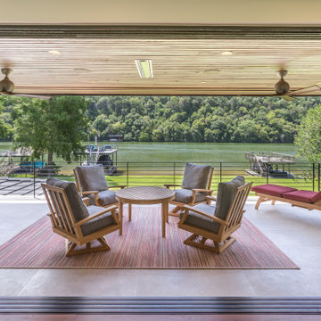 Upstairs outdoor living