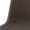 May Side Chair, Saffron Supra Leather, Silver Powder Coat