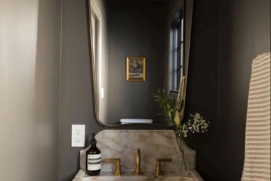 Powder room - powder room idea in New York