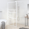 Walk-in Shower Wall ESG Glass White Bathroom Shower Screen Cubicle