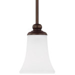 HomePlace - HomePlace 314511BZ-335 Griffin - One Light Pendant - Warranty: 1 Year Room Recommendation: HGriffin One Light Pe Brushed Nickel Soft  *UL Approved: YES Energy Star Qualified: n/a ADA Certified: n/a  *Number of Lights: 1-*Wattage:100w Incandescent bulb(s) *Bulb Included:No *Bulb Type:E26 Medium Base *Finish Type:Bronze