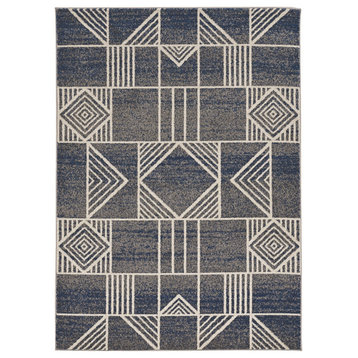 Lucia Blue Dimensions Indoor/Outdoor Accent Rug, 7'7" X 10'10"