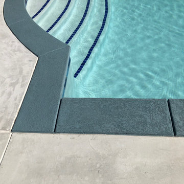Spa addition to existing pool and coping replacement in Palm Springs