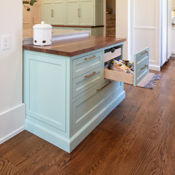 Robin’s Egg Designer Kitchen