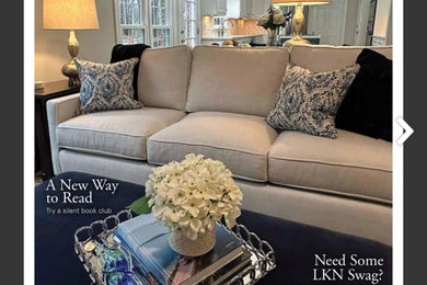 Inspiration for a transitional home design remodel in Charlotte
