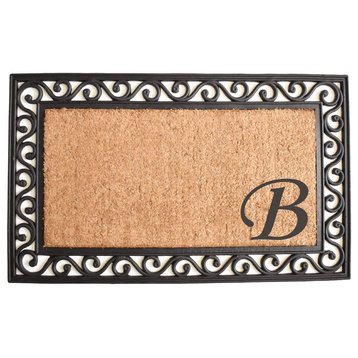 Versailles Monogram Doormat, 30"x48", B