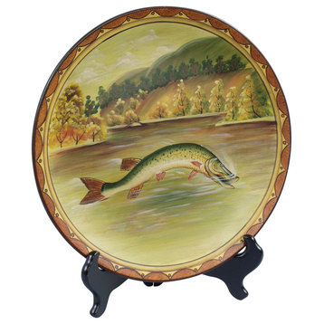 Fish Plate and Plate Stand