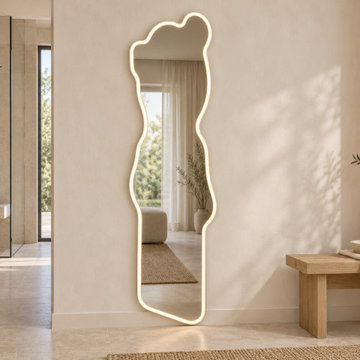 JM-Q04 | Irregular full-length LED mirror