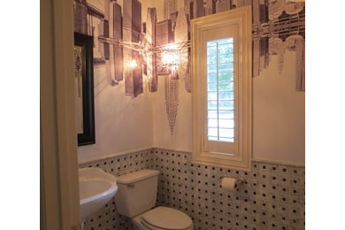 Inspiration for a contemporary bathroom remodel in Houston