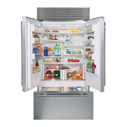 Inside the Sub-Zero 42" French door - Products