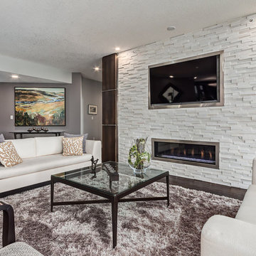 The fireplace centrepiece