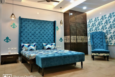 Inspiration for a modern bedroom remodel in Other