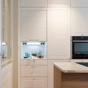 Diseño de cocina en reforma integral de vivienda en Bilbao