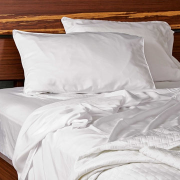 BedVoyage rayon from Bamboo Sheet Set in White