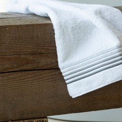 5-Line Guest Towel Grey/White - Towels