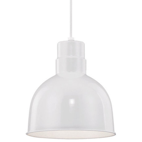 Millennium Lighting RDBC10 RLM 1 Light 10"W Pendant - White