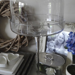 Glass Cake Dome with Glass Base - Tall - Dessert And Cake Stands