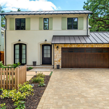 Menlo Park Custom Home with standing seam metal roof