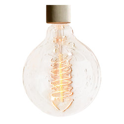 Filament Bulb, Globe Large Corkscrew - Incandescent Bulbs