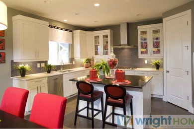 Example of an arts and crafts kitchen design in Salt Lake City