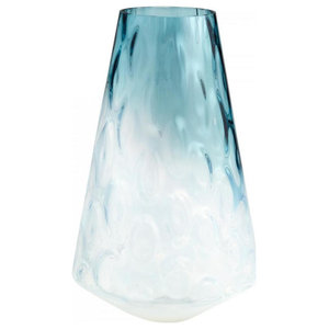 01665 Blue And Green Cyan Design Large Vizio Blue And Green Vase