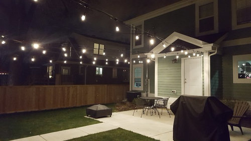 Backyard cafe lights