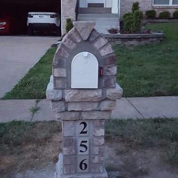 Brick and Stone mailbox in Ballwin, Mo