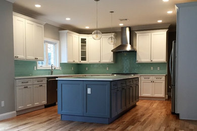 Inspiration for a transitional kitchen remodel in New York