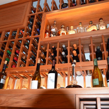 Single bottle storage racks