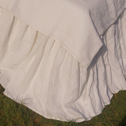 Linen Bedskirt-Gathered Ruffle - Bedskirts
