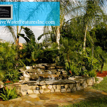 Small pool waterfall