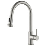 KIBI - Casa Single Handle Pull Down Faucet, Brush Nickel, W/O Soap Dispenser - FEATURES